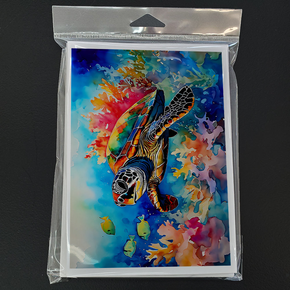 Loggerhead Sea Turtle Greeting Cards Pack of 8