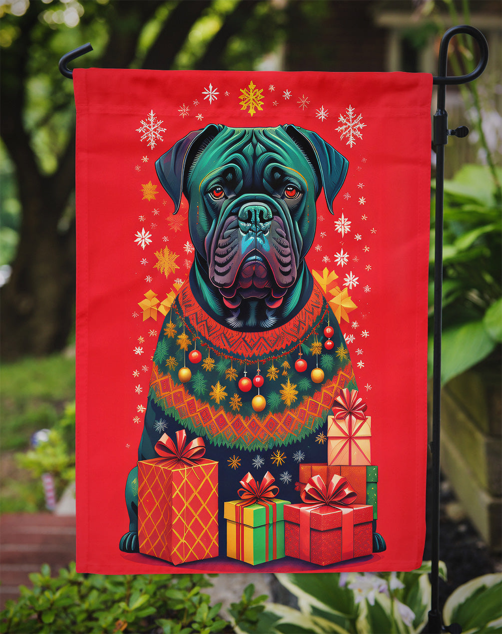 Cane Corso Holiday Christmas Garden Flag