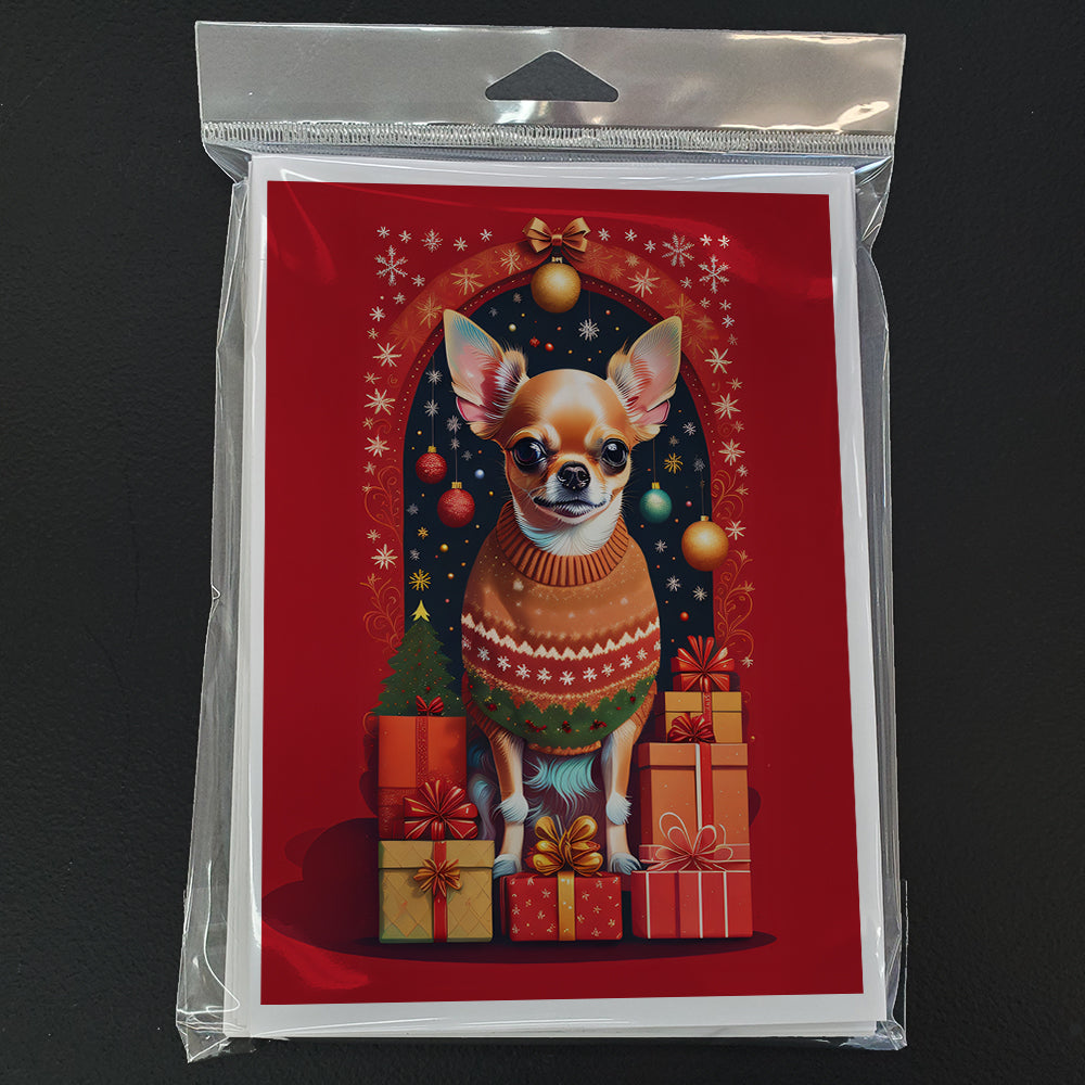 Chihuahua Holiday Christmas Greeting Cards Pack of 8