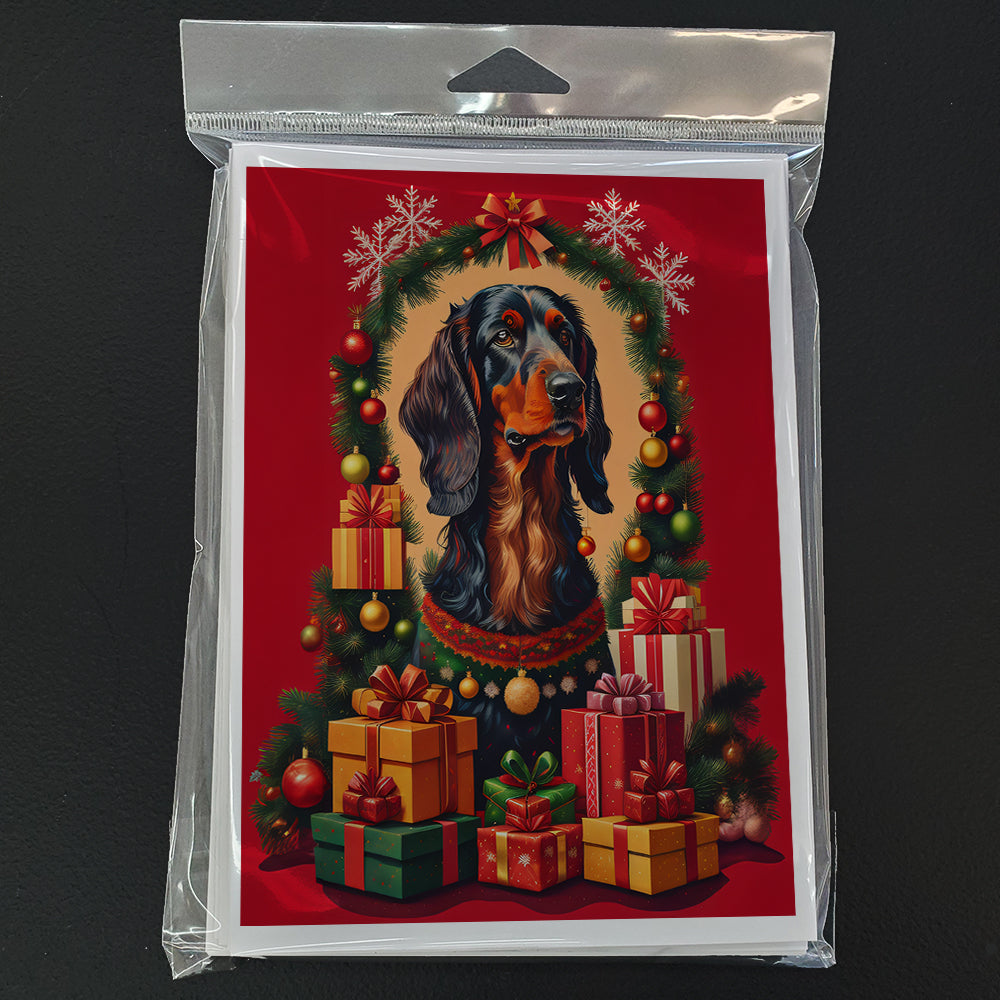 Gordon Setter Holiday Christmas Greeting Cards Pack of 8