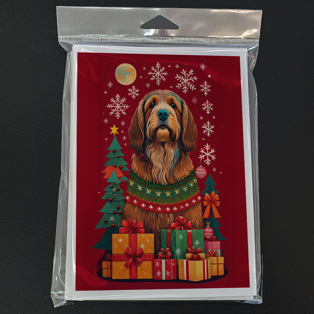 Otterhound Holiday Christmas Greeting Cards Pack of 8