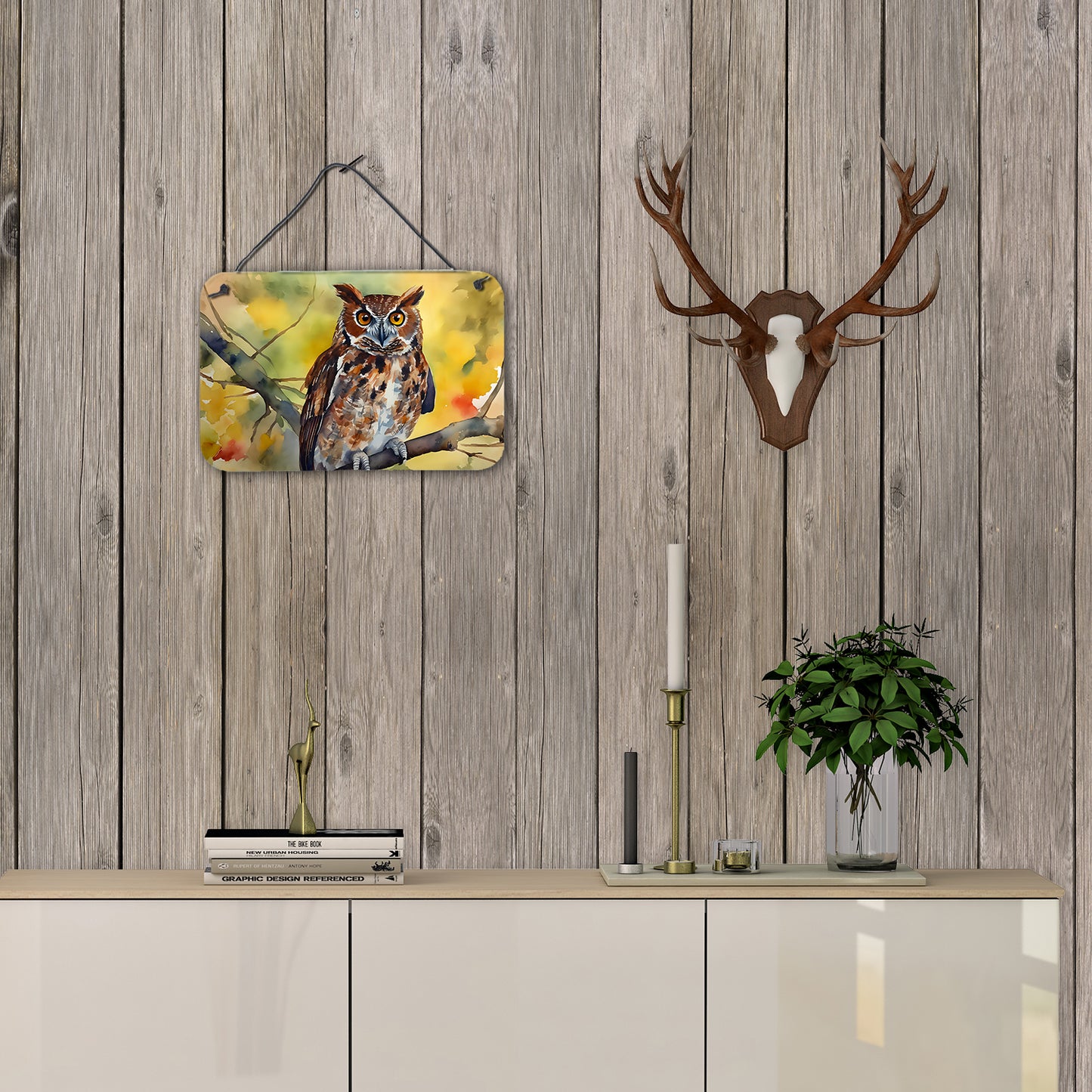 Eastern Screech Owl Wall or Door Hanging Prints