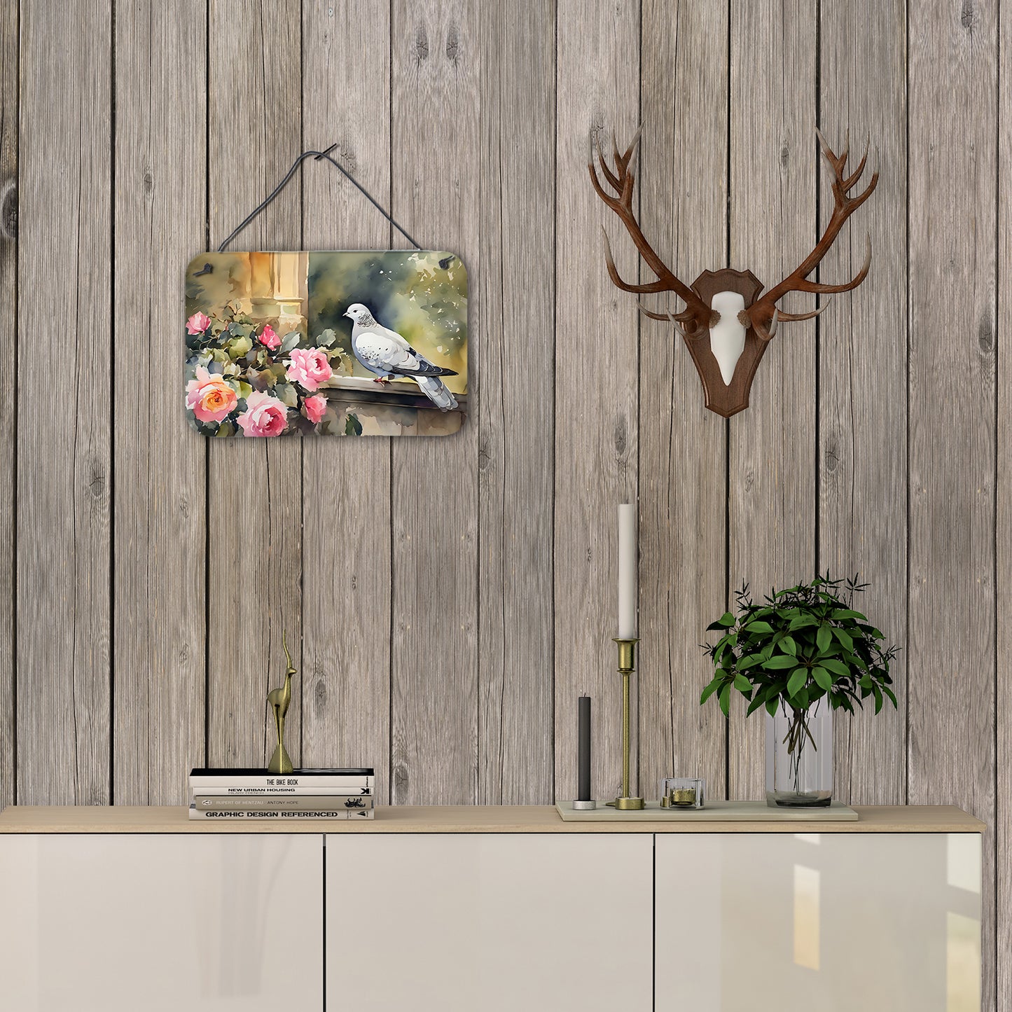 Pigeon Wall or Door Hanging Prints