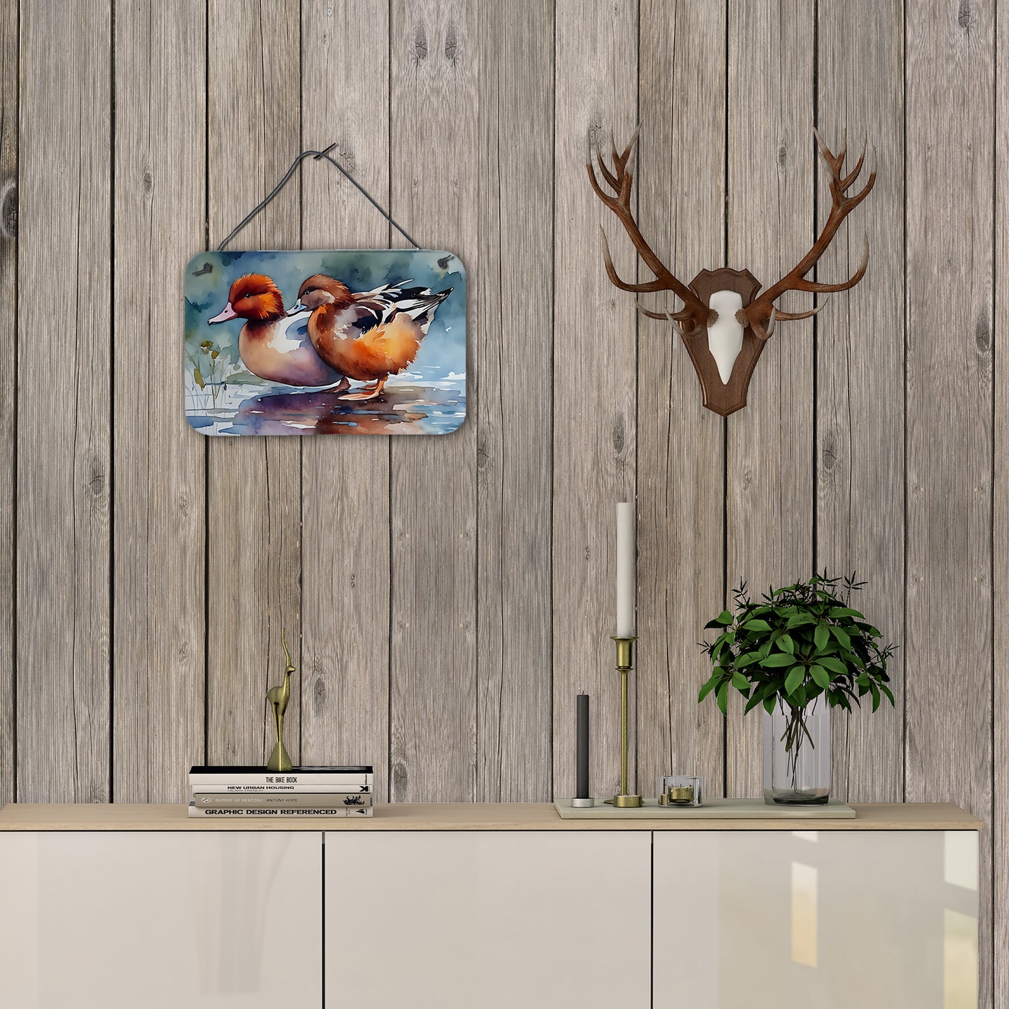 Redhead Duck Wall or Door Hanging Prints