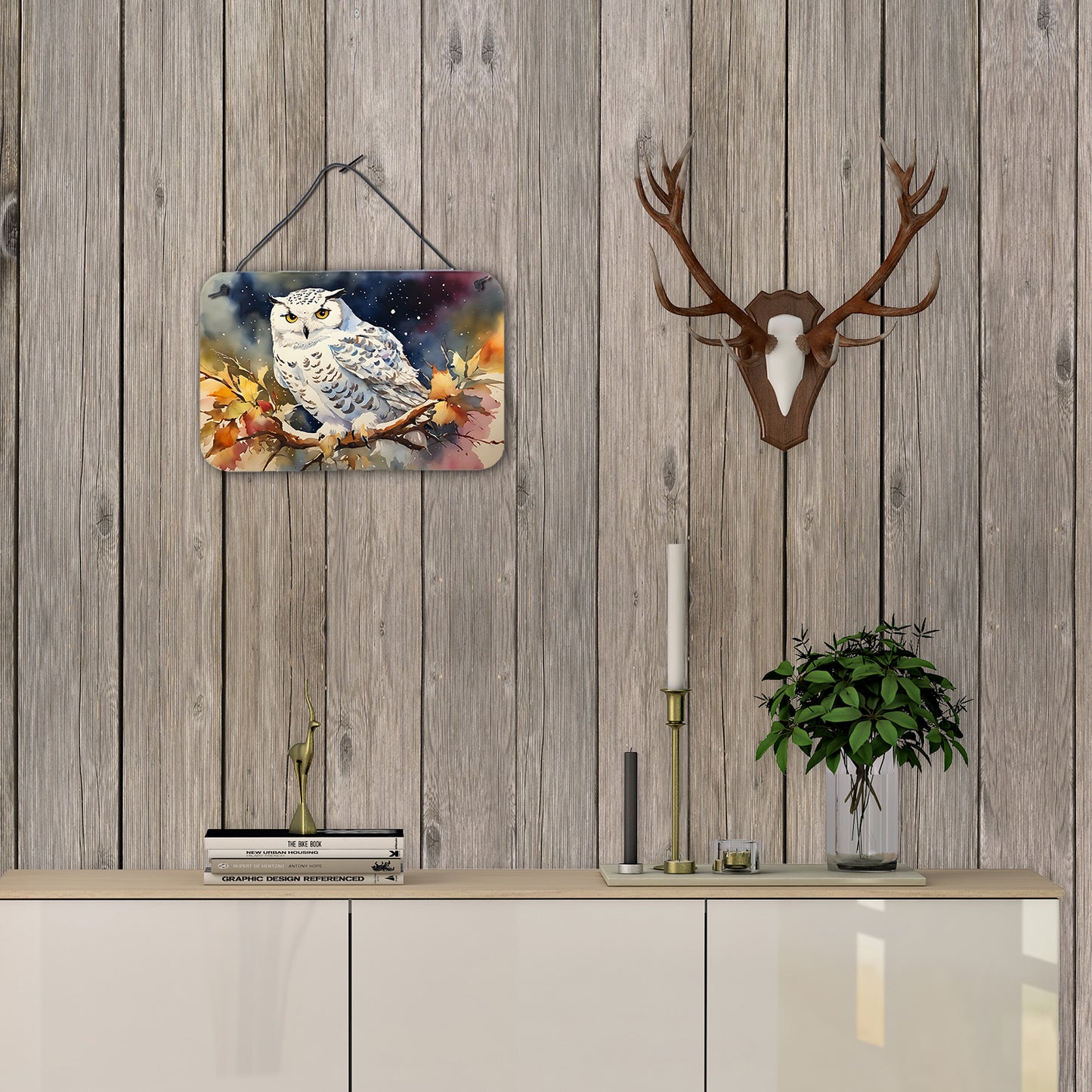 Snowy Owl Wall or Door Hanging Prints