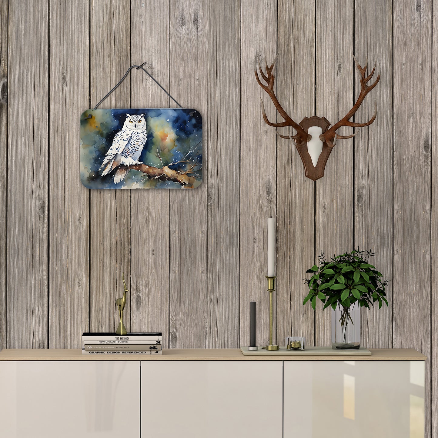 Snowy Owl Wall or Door Hanging Prints