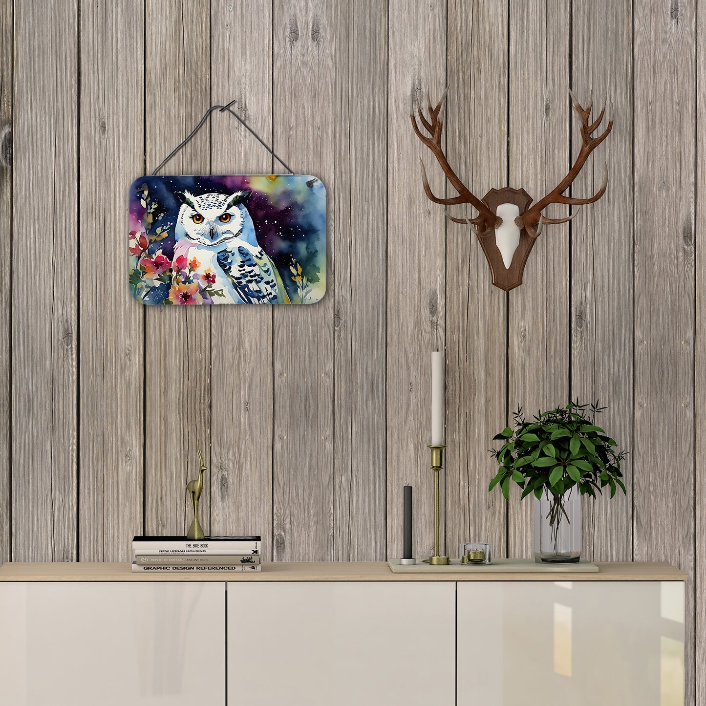 Snowy Owl Wall or Door Hanging Prints