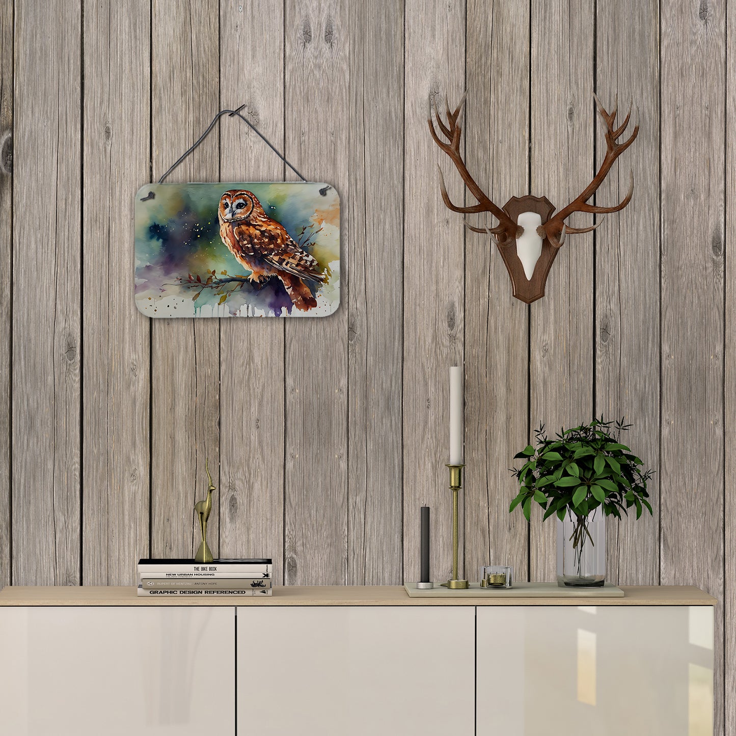 Tawny Owl Wall or Door Hanging Prints