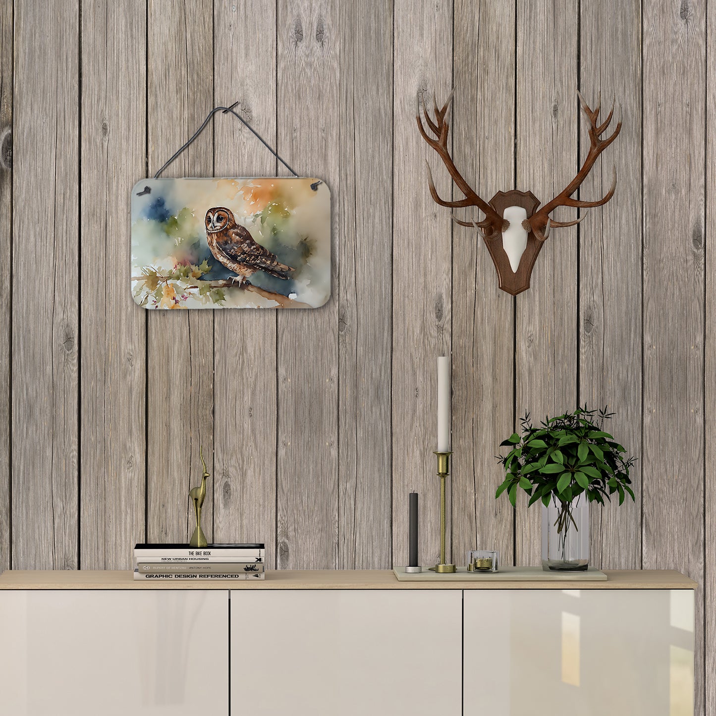 Tawny Owl Wall or Door Hanging Prints