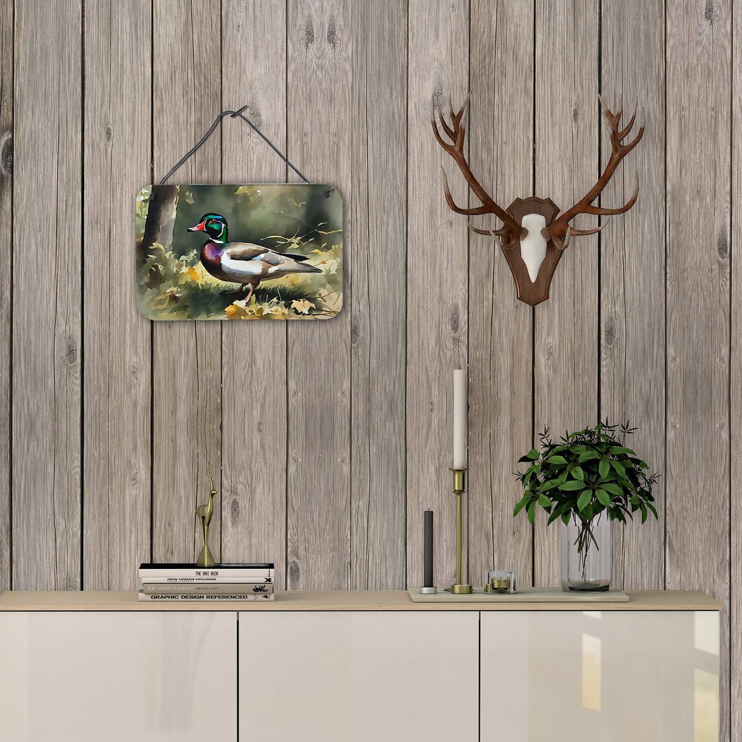 Wood Duck Wall or Door Hanging Prints