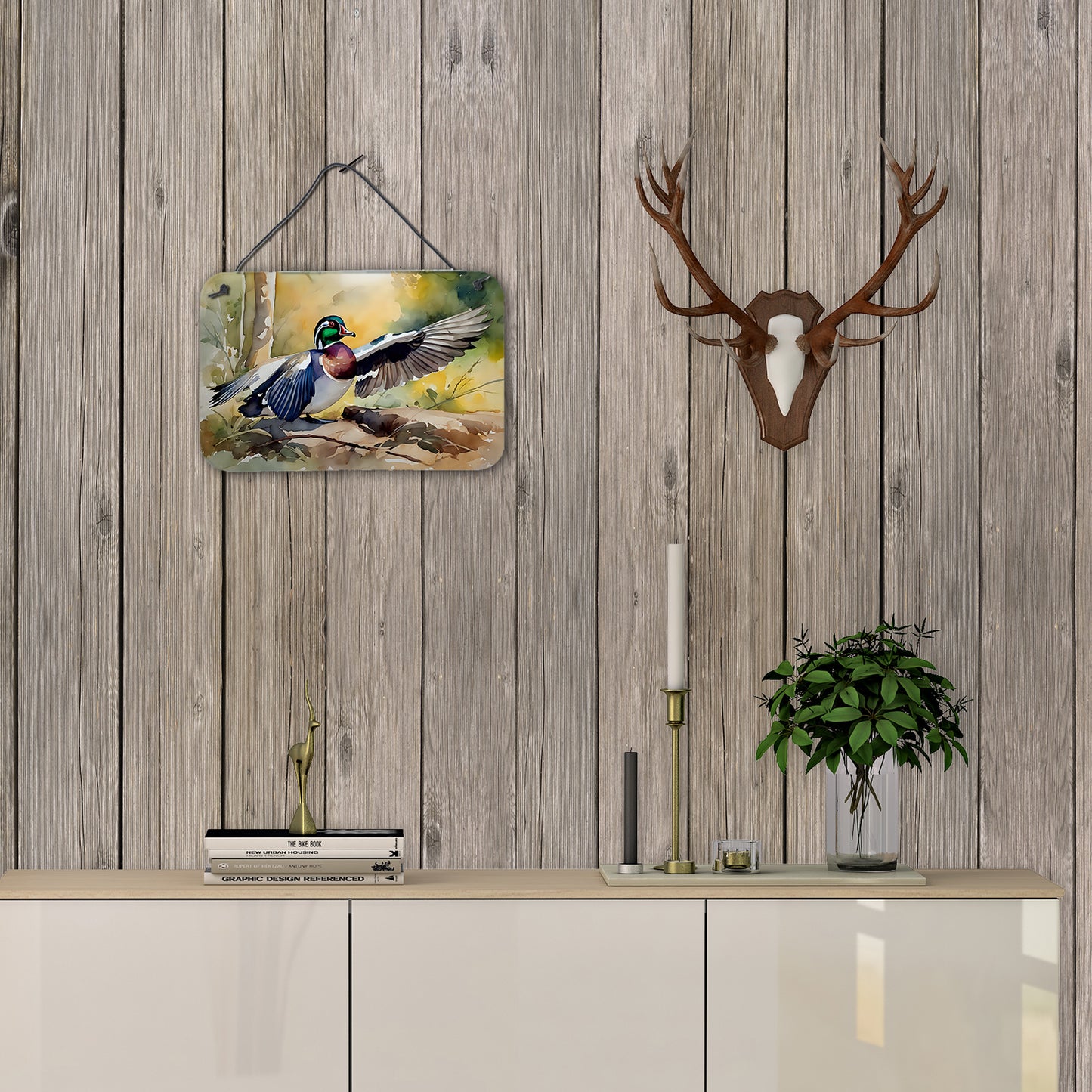 Wood Duck Wall or Door Hanging Prints