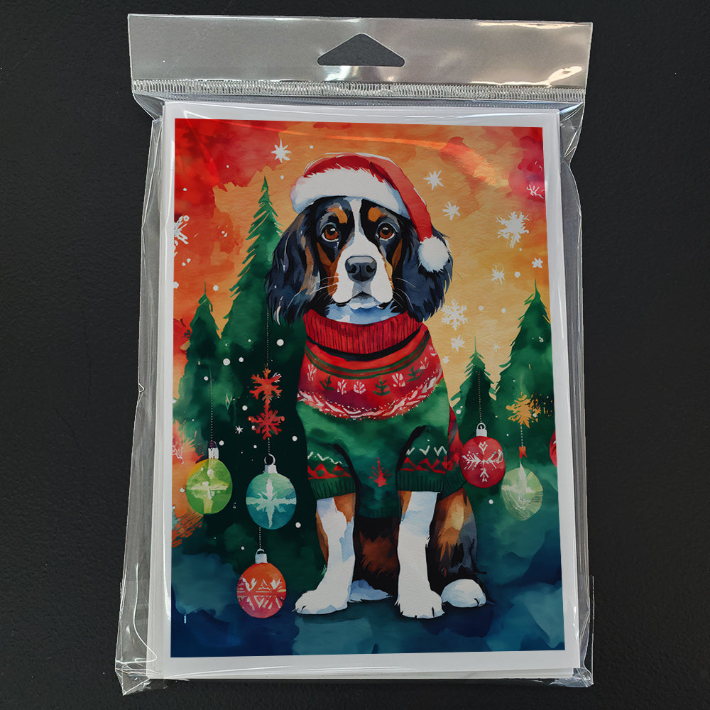Cavalier Spaniel Christmas Greeting Cards Pack of 8