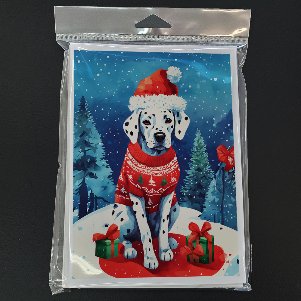 Dalmatian Christmas Greeting Cards Pack of 8