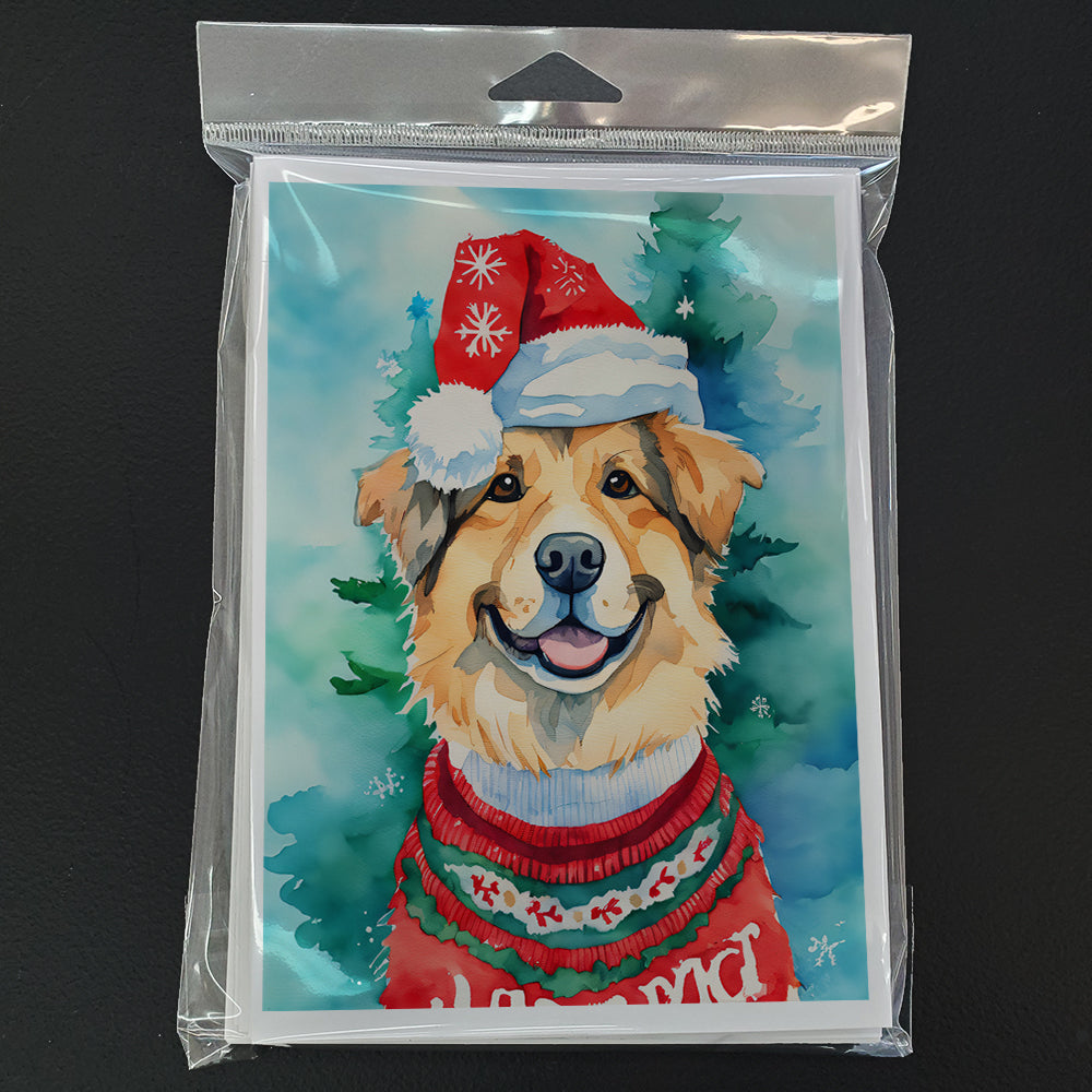 Finnish Lapphund Christmas Greeting Cards Pack of 8