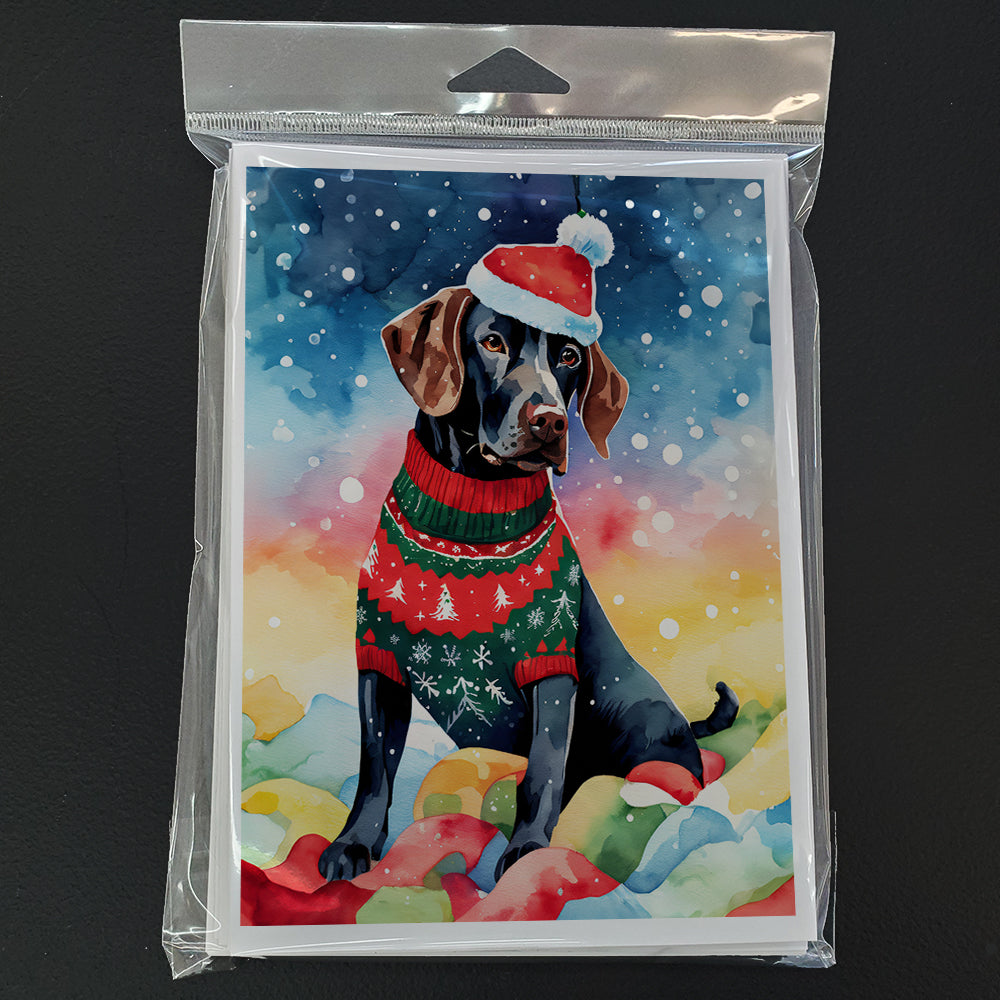 German Shorthaired Pointer Christmas Greeting Cards Pack of 8