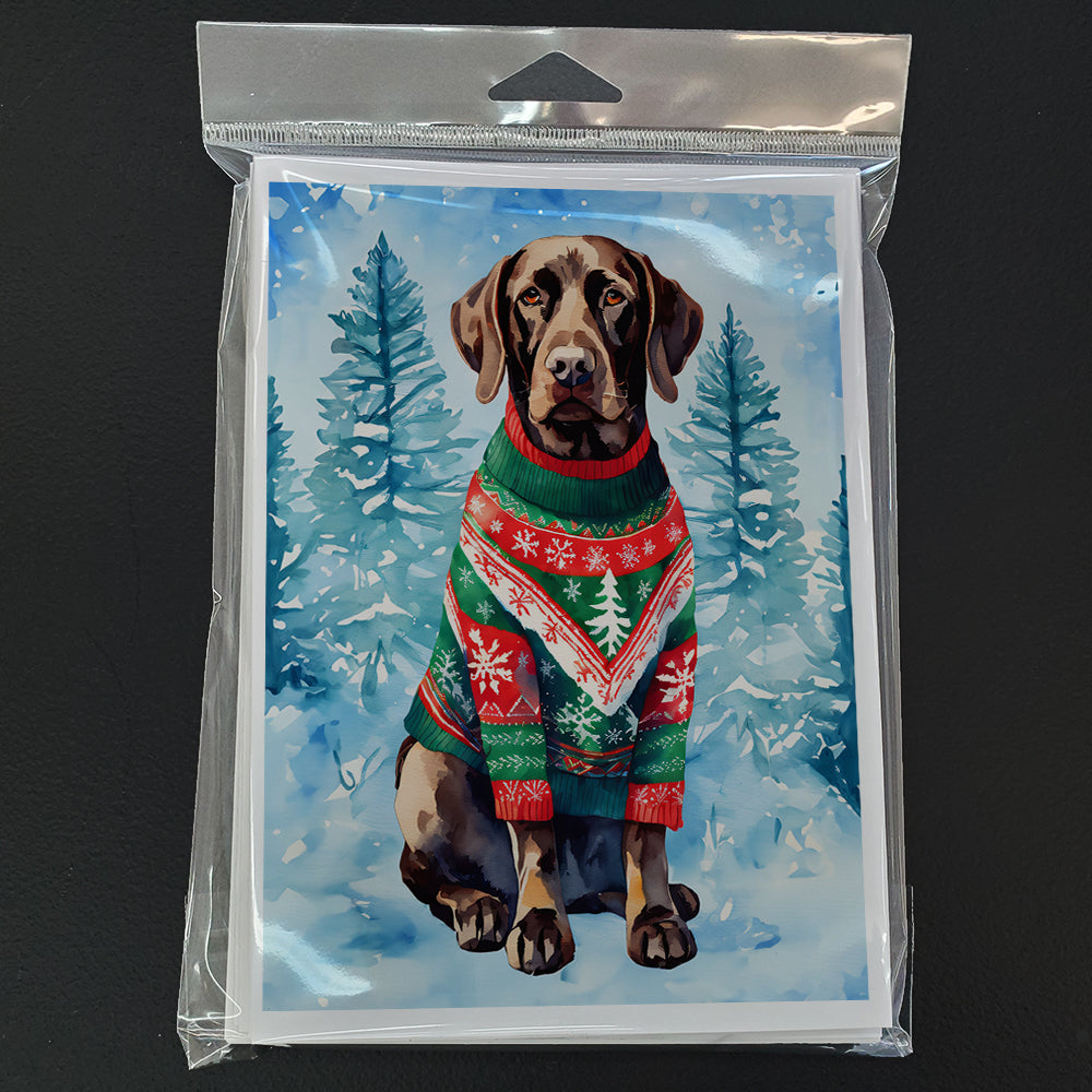 German Shorthaired Pointer Christmas Greeting Cards Pack of 8