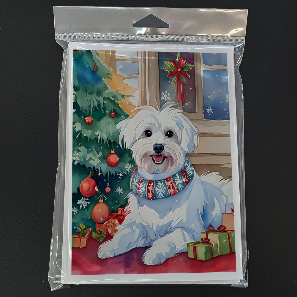 Maltese Christmas Greeting Cards Pack of 8