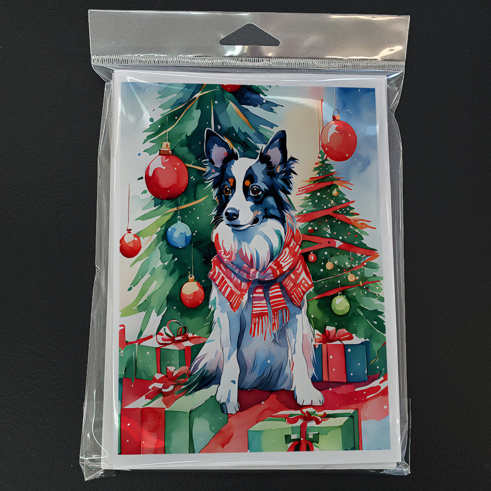 Papillon Christmas Greeting Cards Pack of 8