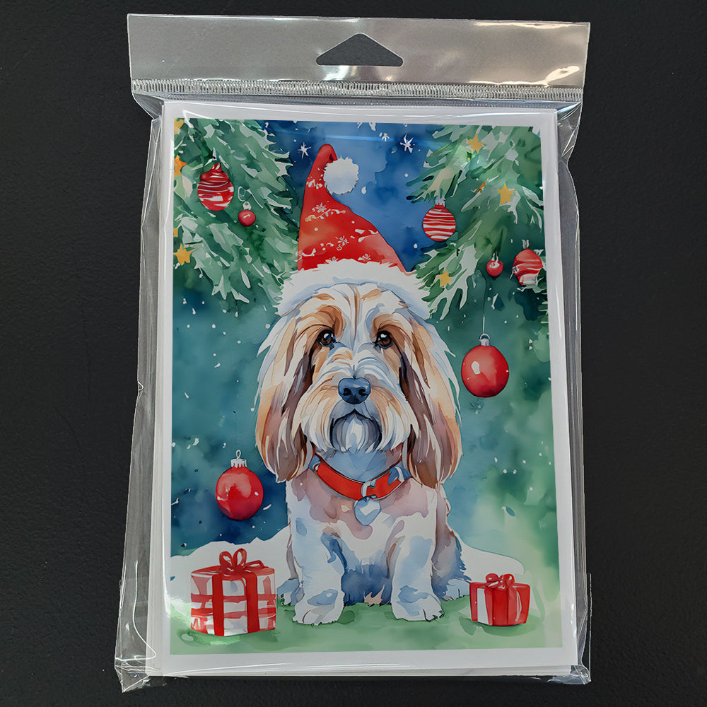 Petit Basset Griffon Vendeen Christmas Greeting Cards Pack of 8