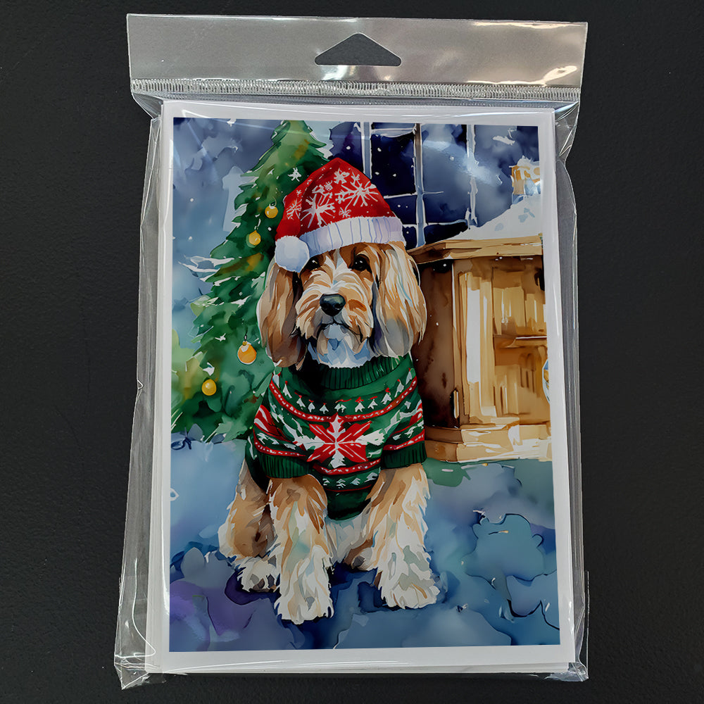 Petit Basset Griffon Vendeen Christmas Greeting Cards Pack of 8