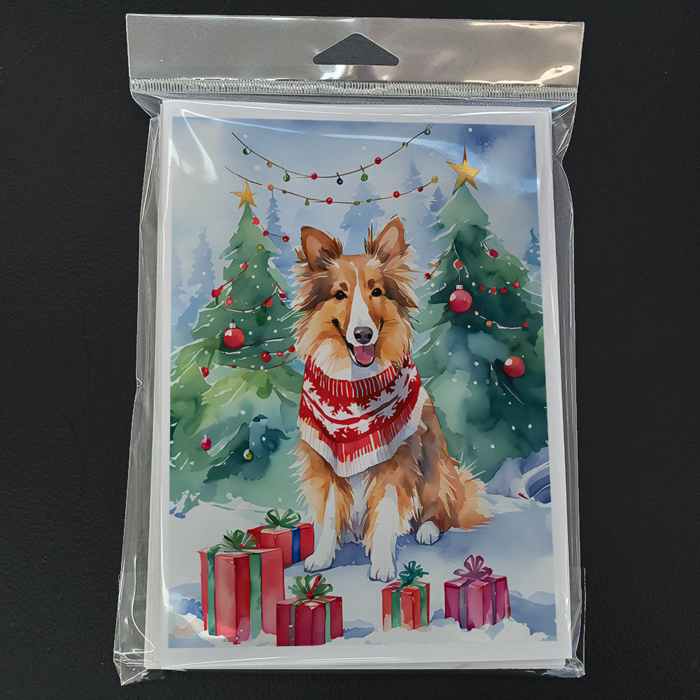 Sheltie Christmas Greeting Cards Pack of 8