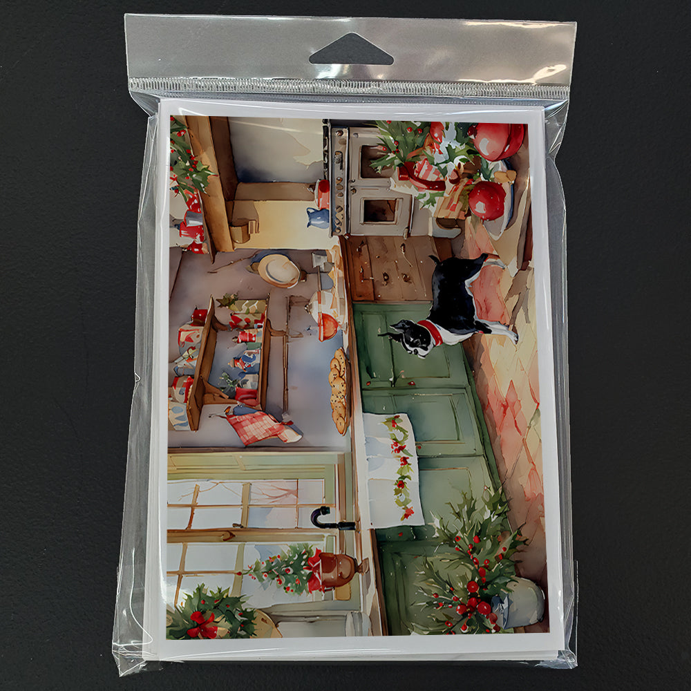 Boston Terrier Christmas Cookies Greeting Cards Pack of 8