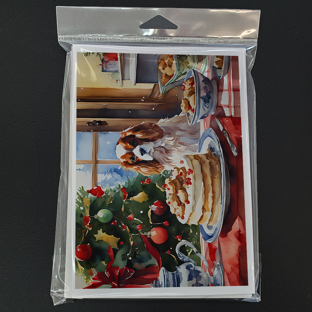 Cavalier Spaniel Christmas Cookies Greeting Cards Pack of 8