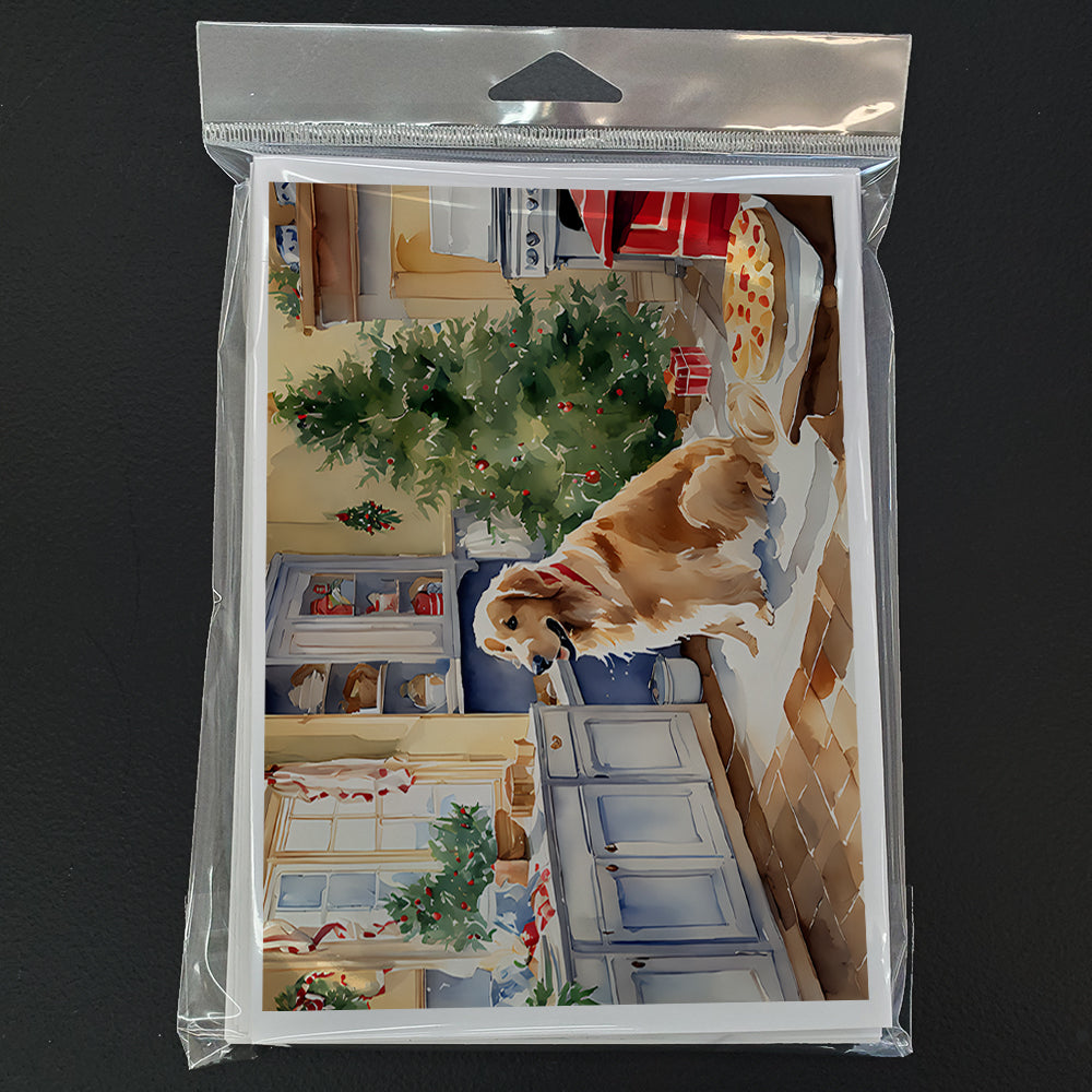 Golden Retriever Christmas Cookies Greeting Cards Pack of 8