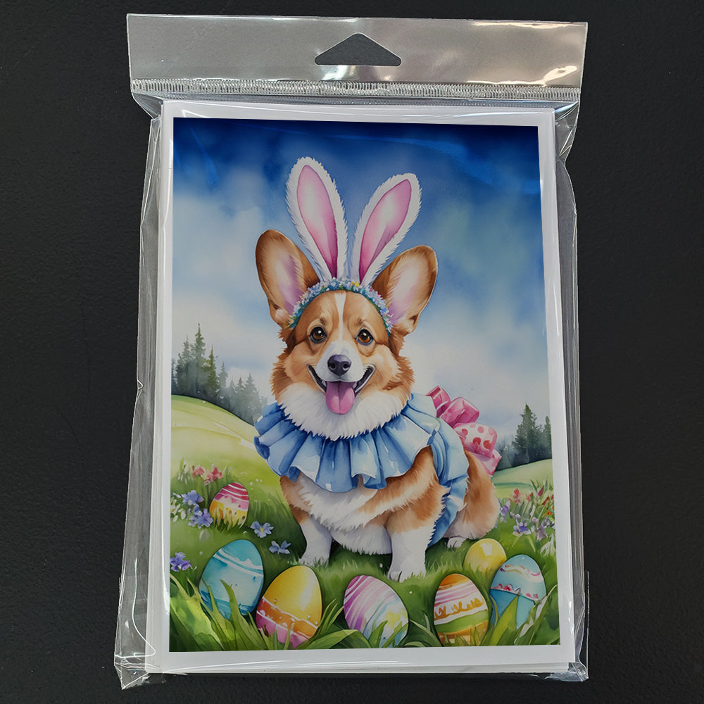 Corgi Easter Egg Hunt Greeting Cards Pack of 8