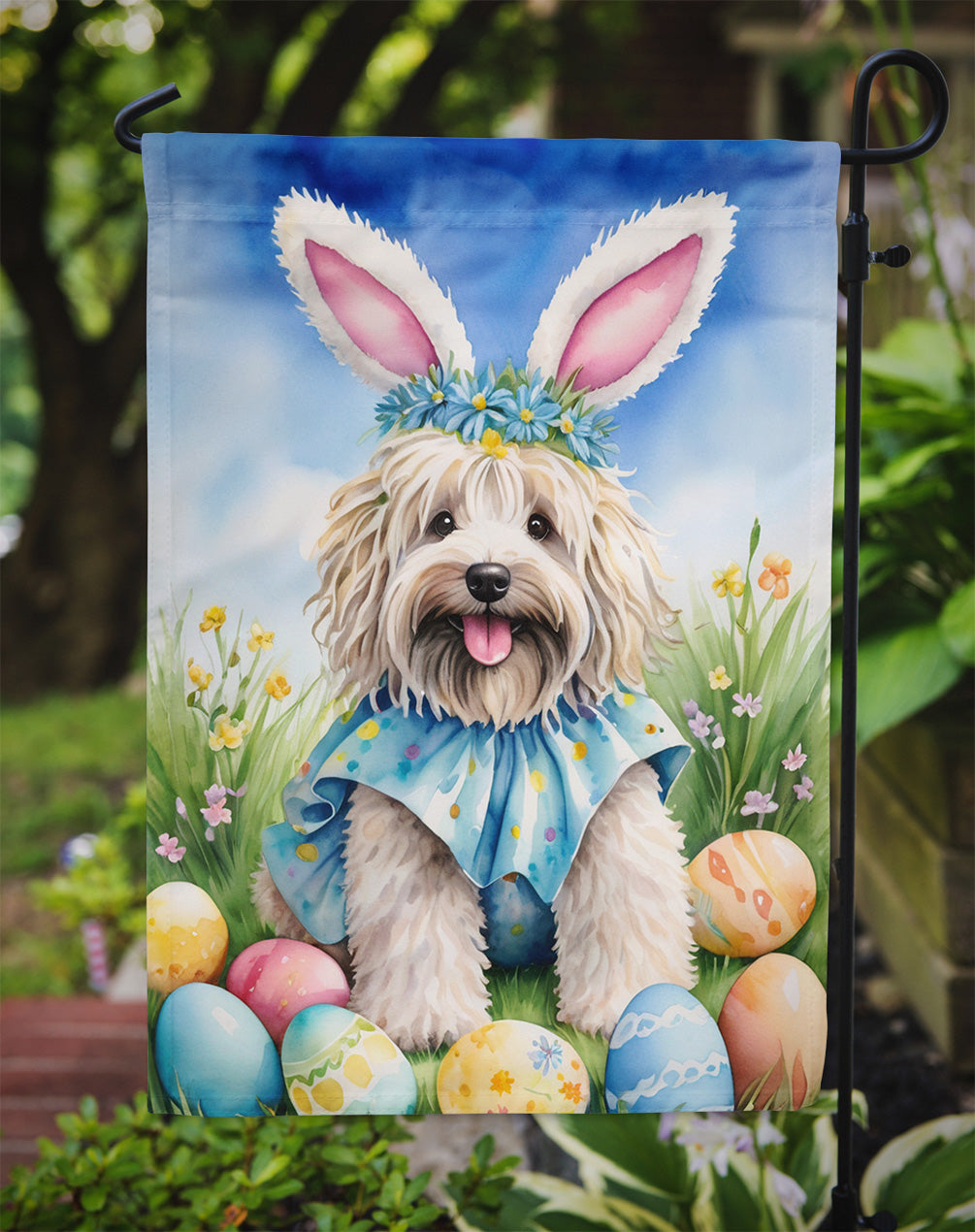 Puli Easter Egg Hunt Garden Flag