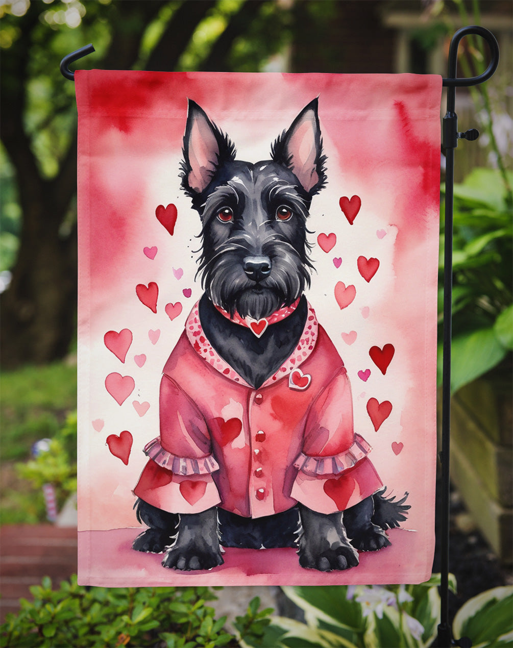Scottish Terrier My Valentine Garden Flag