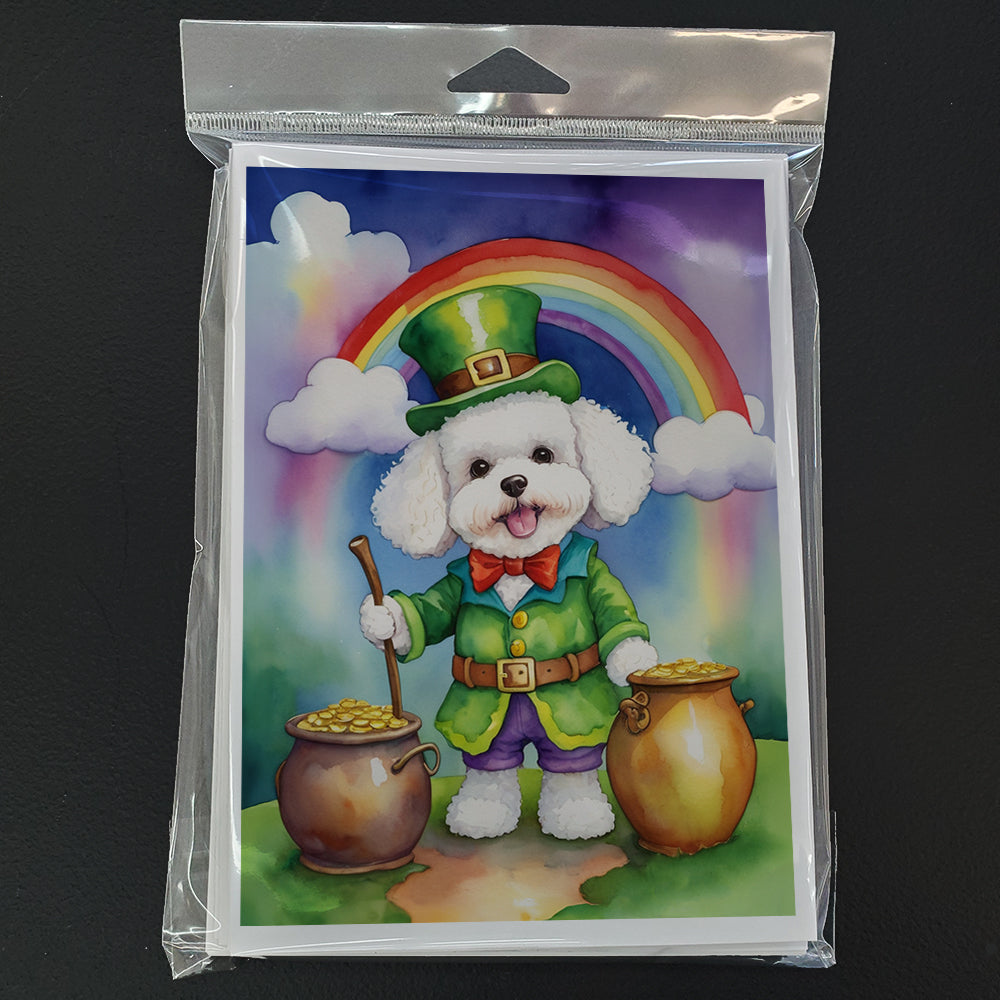 Bichon Frise St Patrick's Day Greeting Cards Pack of 8
