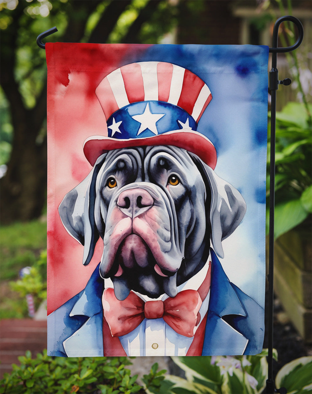 Neapolitan Mastiff Patriotic American Garden Flag