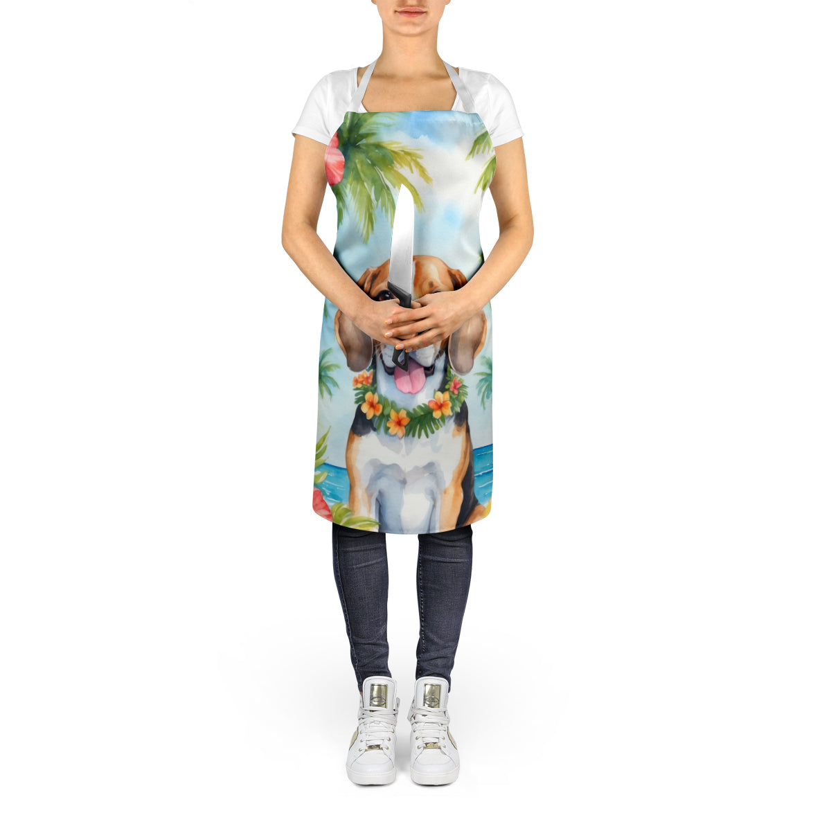 Beagle Luau Apron