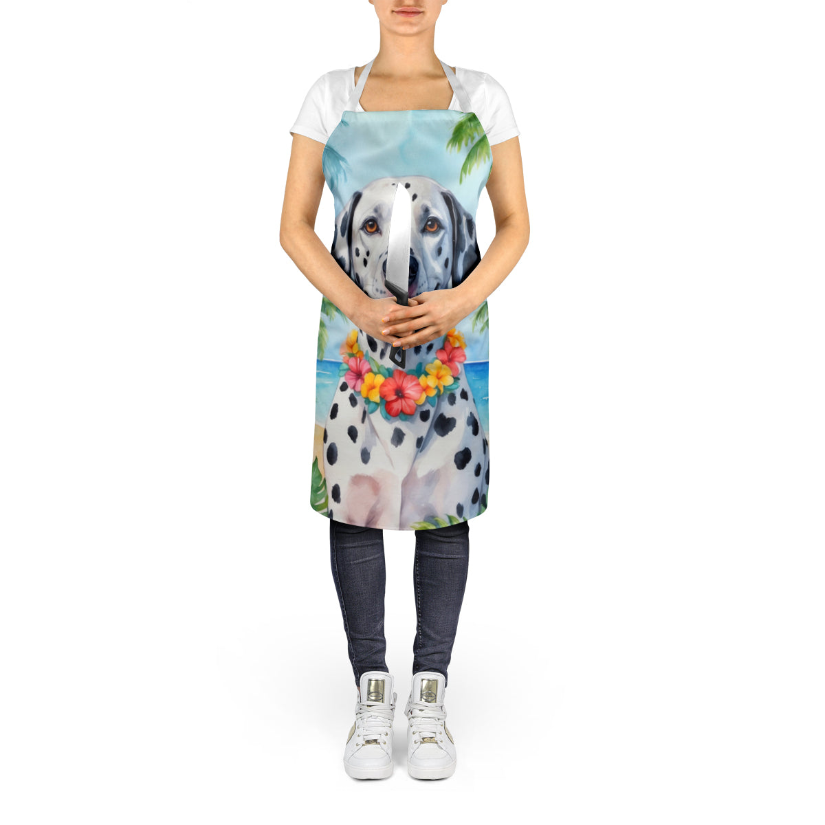 Dalmatian Luau Apron
