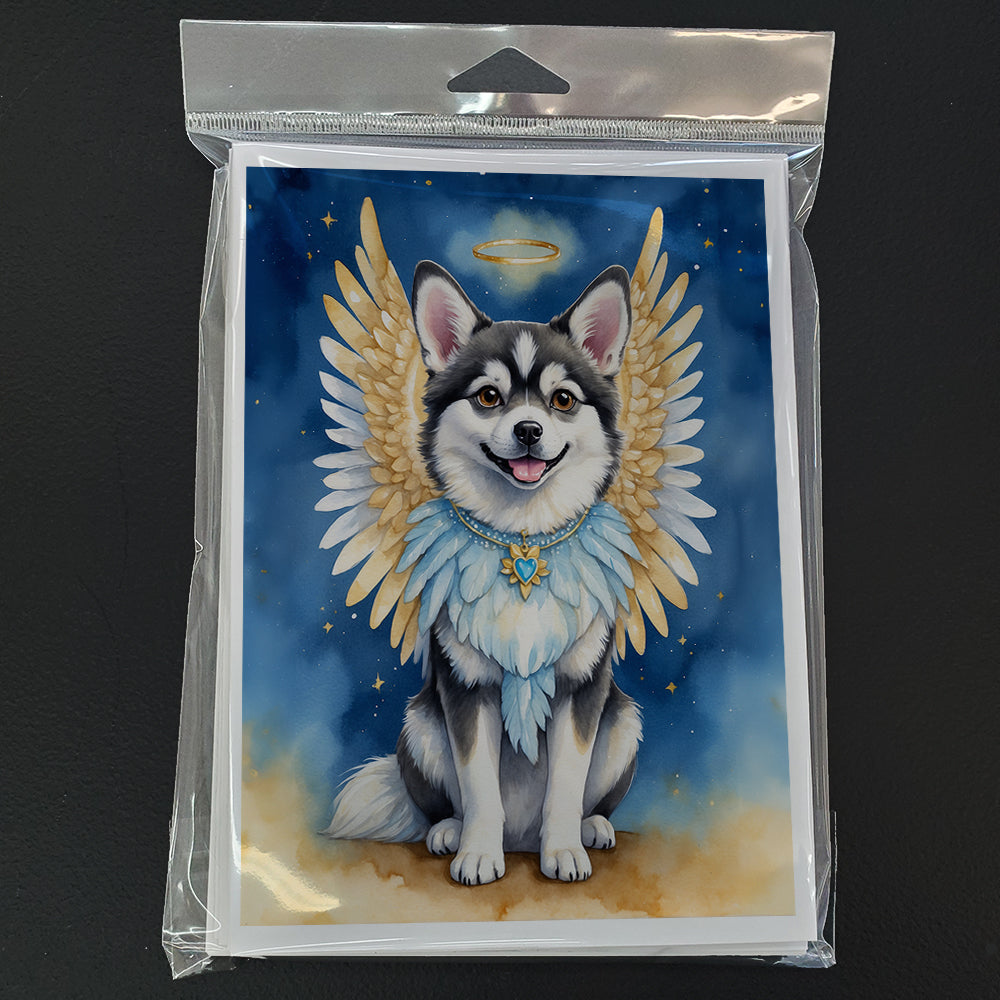 Alaskan Klee Kai My Angel Greeting Cards Pack of 8