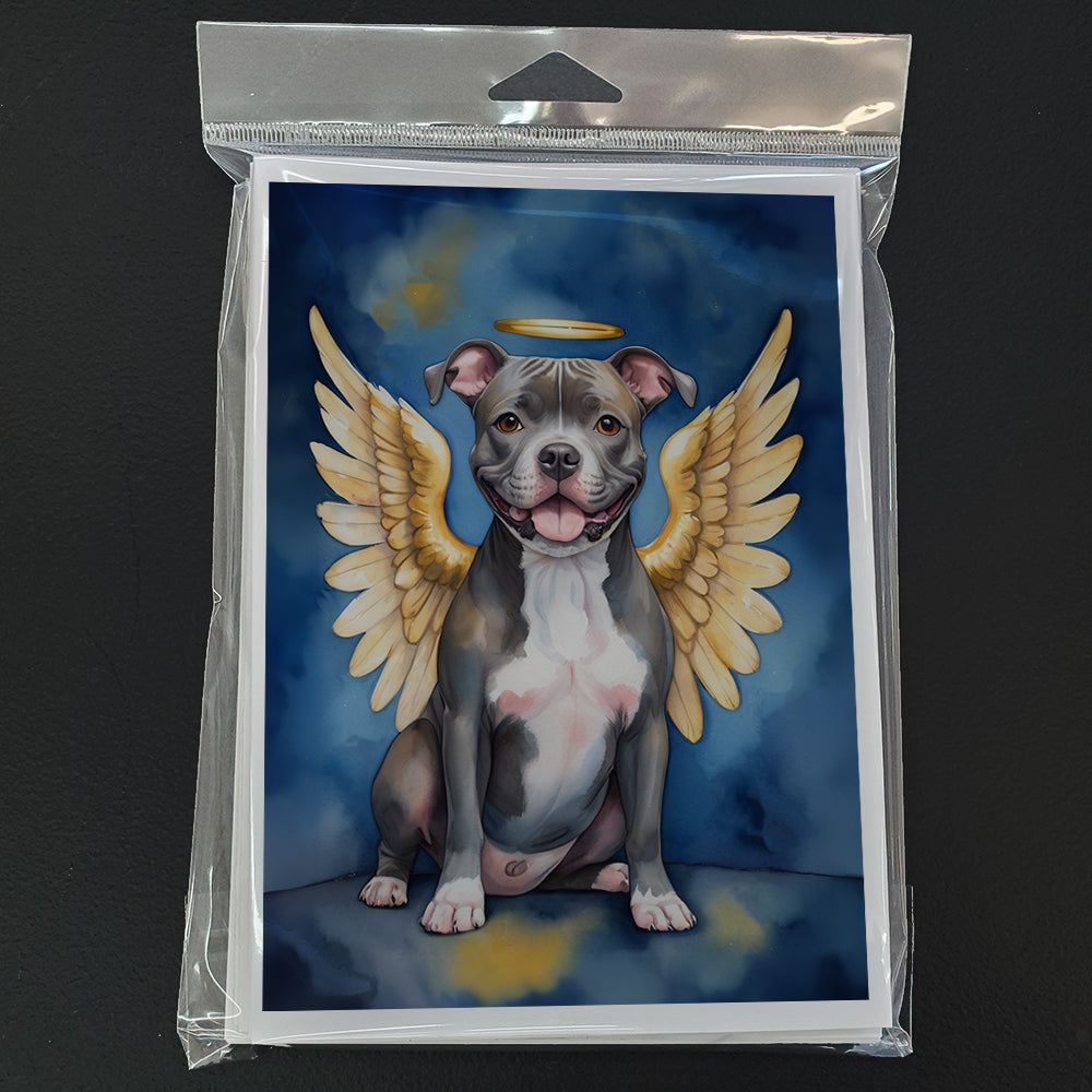 Staffordshire Bull Terrier My Angel Greeting Cards Pack of 8
