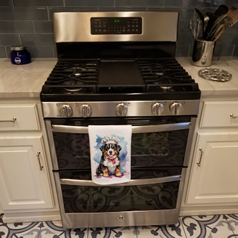 Bernese Mountain Dog Chef Kitchen Towel Set of 2
