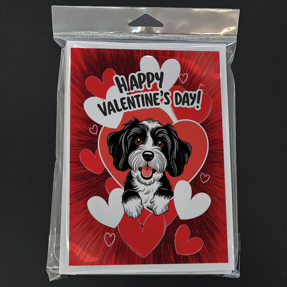 Havanese Happy Valentine's Day Greeting Cards Pack of 8