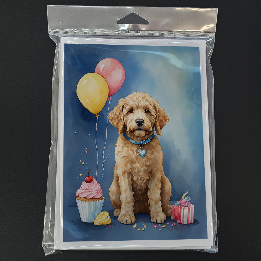 Goldendoodle Happy Birthday Greeting Cards Pack of 8