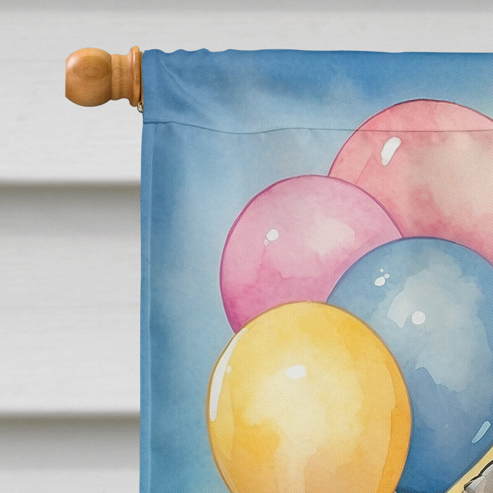 Bedlington Terrier Happy Birthday House Flag