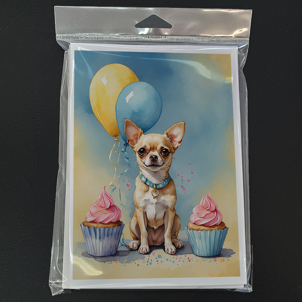 Chihuahua Happy Birthday Greeting Cards Pack of 8