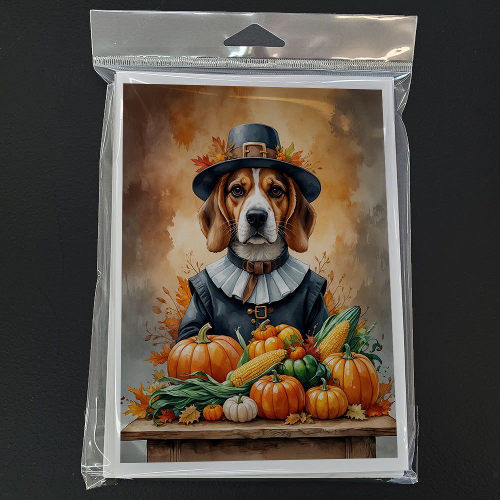 Beagle Thanksgiving Greeting Cards Pack of 8