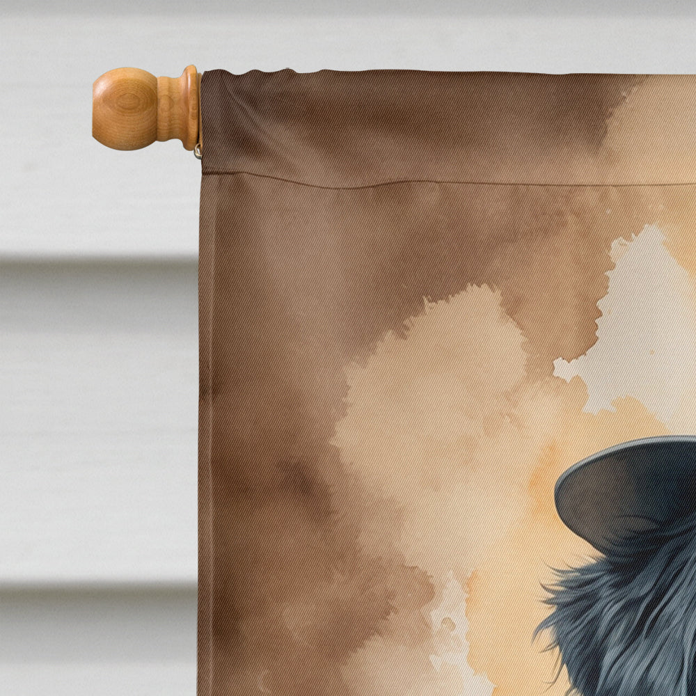 Bernese Mountain Dog Thanksgiving House Flag