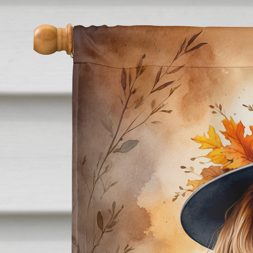Cavalier Spaniel Thanksgiving House Flag