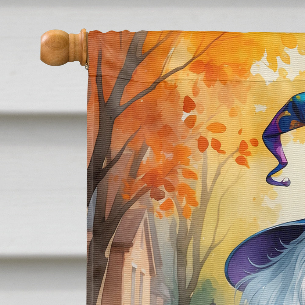 Bichon Frise Halloween Trick or Treat House Flag
