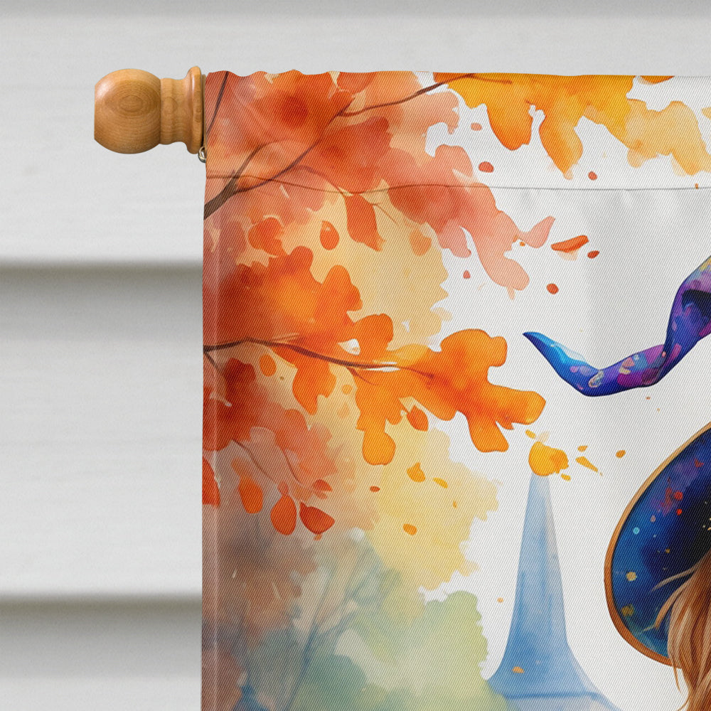 Goldendoodle Halloween Trick or Treat House Flag