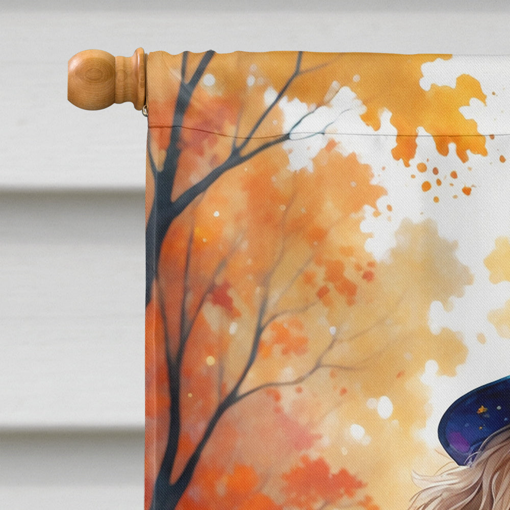 Poodle Halloween Trick or Treat House Flag