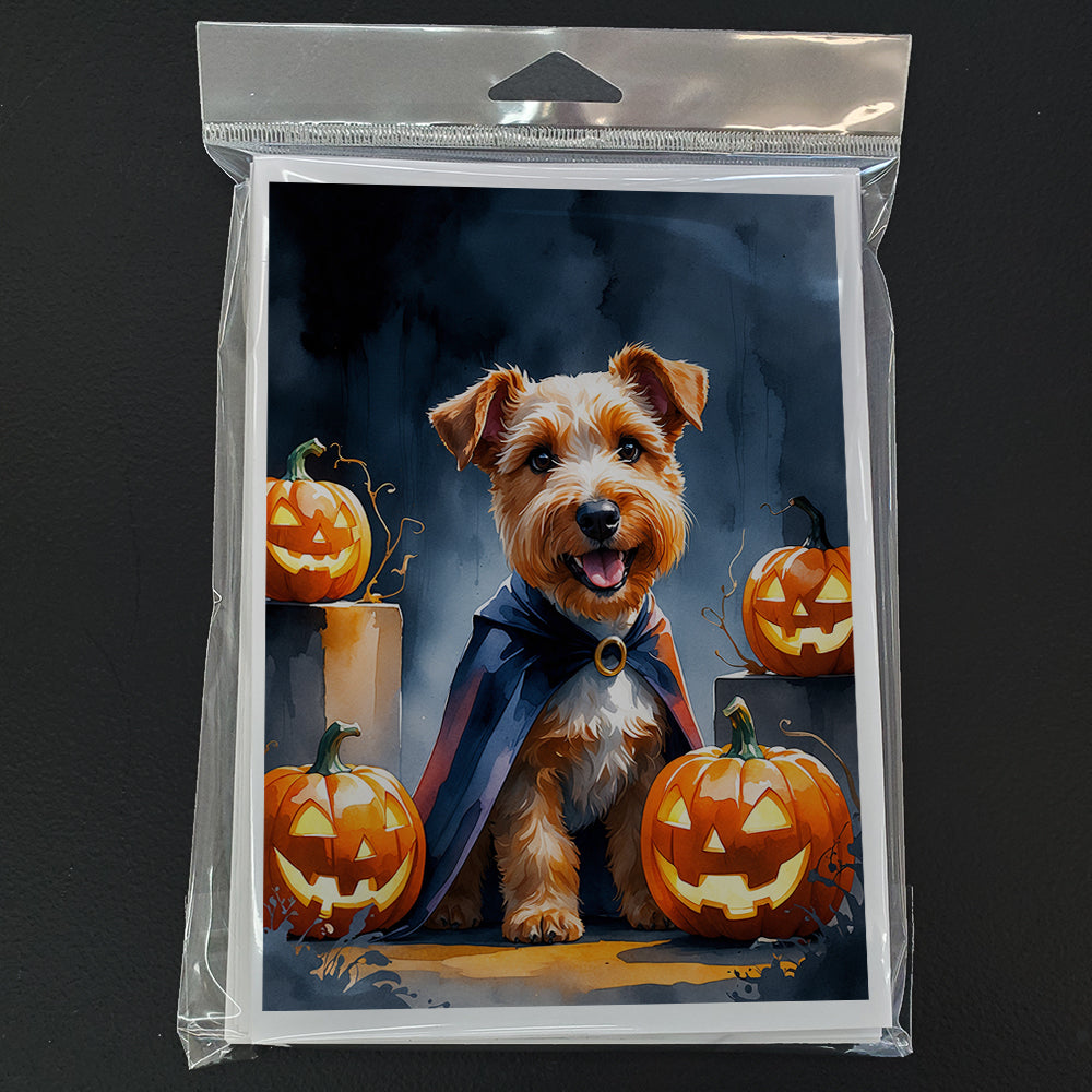 Airedale Terrier Puppy Halloween Greeting Cards Pack of 8