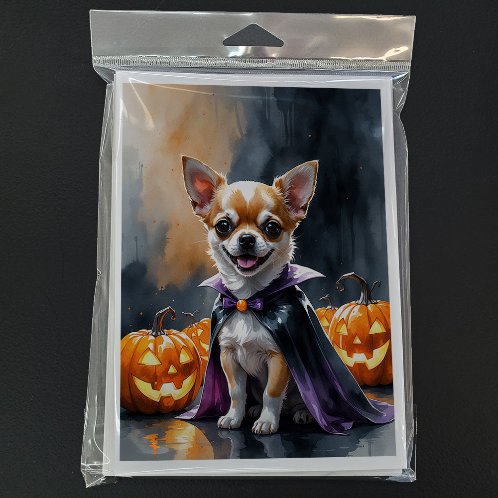 Chihuahua Puppy Halloween Greeting Cards Pack of 8